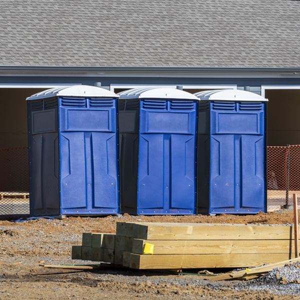 are there any restrictions on what items can be disposed of in the portable restrooms in Temple